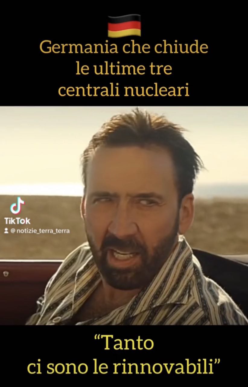 Immagine di anteprima del video TikTok di Notizie Terra Terra intitolato: La Germania chiude le centrali nucleari